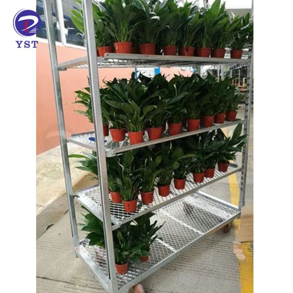 Metal Mesh Flower Carts